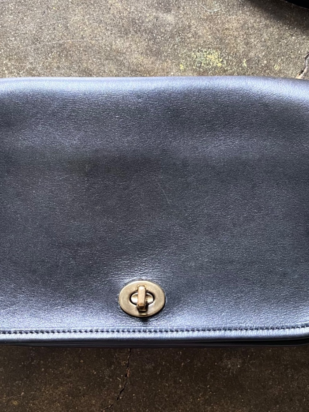 Vintage Classic Coach No. 9755 Pocket Purse Clutch/Pouch 1990s Black Crossbody - Picture 2 of 11
